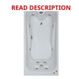 60 in. Acrylic Whirlpool Tub White