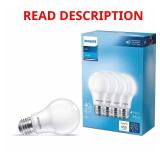 40W-Eq LED A19 Daylight 5000K A-Style 4-Pack