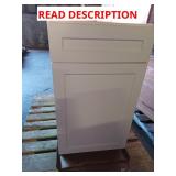 18" White base cabinet