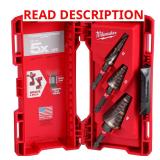 Milwaukee Shockwave HSS Step Bit Set 3pc