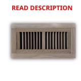 4 in. x 12 in. Oak Wood Flush Mount Grille