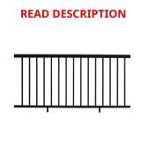 Allure 96x42 Black Aluminum Railing Kit
