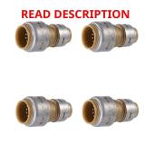 Push-to-Connect Brass Reducing Coupling