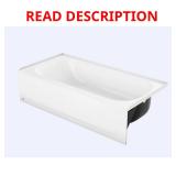Bootz White Bathtub 14.25H x 30W x 60L