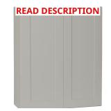 Shaker Dove Gray Wall Cabinet 30x36x12