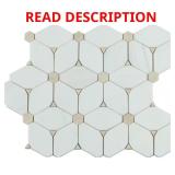 (11) Cecily Marble Mosaic Tile 11.5x14.5 in. 10 m