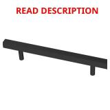Square Bar 5-1/16 in. Matte Black Cabinet Pull