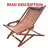 Folding Eucalyptus Outdoor Lounge Chair