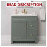Chasbury 31 in. Single Sink Palm Green Vanity