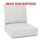 CushionGuard Deep Seat Outdoor Cushion, Almond