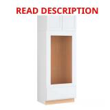Courtland 33x24x72 Shaker Cabinet Polar White