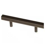 Bag Lot Square Bar 3 in Matte Bronze Cabinet Hand