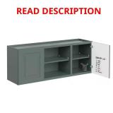 Greenwich Aspen Green Wall Cabinet, 3 Shelves
