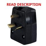 30A/50A 3-Pole Plug NEMA 10-30P/10-50P, Black
