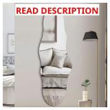 Silver 20x59 in. Frameless Cloud Wall Mirror