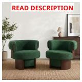 Hopper Green Upholstered Swivel Chair