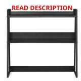 Desktop Bookshelf, 2-Tier Organizer, Black