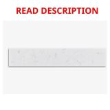 21 in. Carrara White Quartz Sidesplash White
