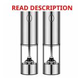 Electric Salt & Pepper Grinder Set 2pc
