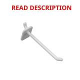 4 in. White Plastic Hook (50-Pack)