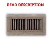 4 in. x 10 in. Oak Wood Flush Mount Grille