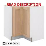 Corner Lazy Susan Cabinet, Unfinished