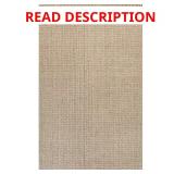 Estera Hand Woven Boucle Jute Ivory Rug 8x10