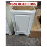 White Vanity Base 18" x 16.5" x 32" (Has Damage)