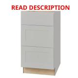 Avondale Shaker Dove Gray 18" Drawer Cabinet
