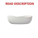 24 x 14 in. Vessel Sink, Matte White