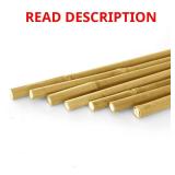 4 ft Natural Bamboo Garden Stakes (10-Pack)
