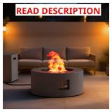 30 in. Round Propane Fire Pit Table
