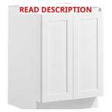 VEVOR White Shaker Base Cabinet, 24"W