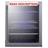 Summit 24" Beverage Center, Stainless Steel