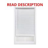 White Cordless Mini Blinds 1in Slats 45x64