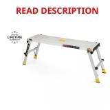 Aluminum Slim-Fold Work Platform, 300 lbs