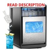 Crescent 9.4" Ice Countertop Maker, Black