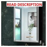 24 in. W x 36 in. H Aluminum Medicine Cabinet