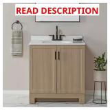 Oakley 31-in Single Sink Vanity + Top