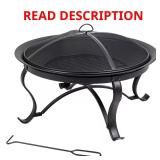 Hampton Bay Sadler 29.33" Outdoor Fire Pit