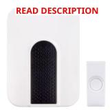Defiant Wireless Battery Doorbell Kit, White