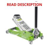 3-Ton Aluminum Floor Jack w/ Quick Rise