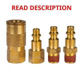1/4 in NPT Plug & Coupler Kit