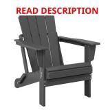 Laguna Fade Resistant Adirondack Chair Gray