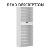 FUFU&GAGA 78 in. H 39-Pair Shoe Rack Drawer