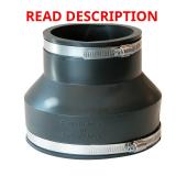 Fernco 6 in. Hub to 4 in. PVC Coupling