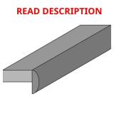 Calcutta Marble Laminate Edge with Crescent