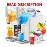 2x54 Oz Slushy Machine with 8 Presets White