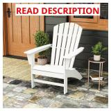 Grant Park White Plastic Adirondack Chair (1)