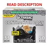 33 gal Short Contractor Bags with Flaps